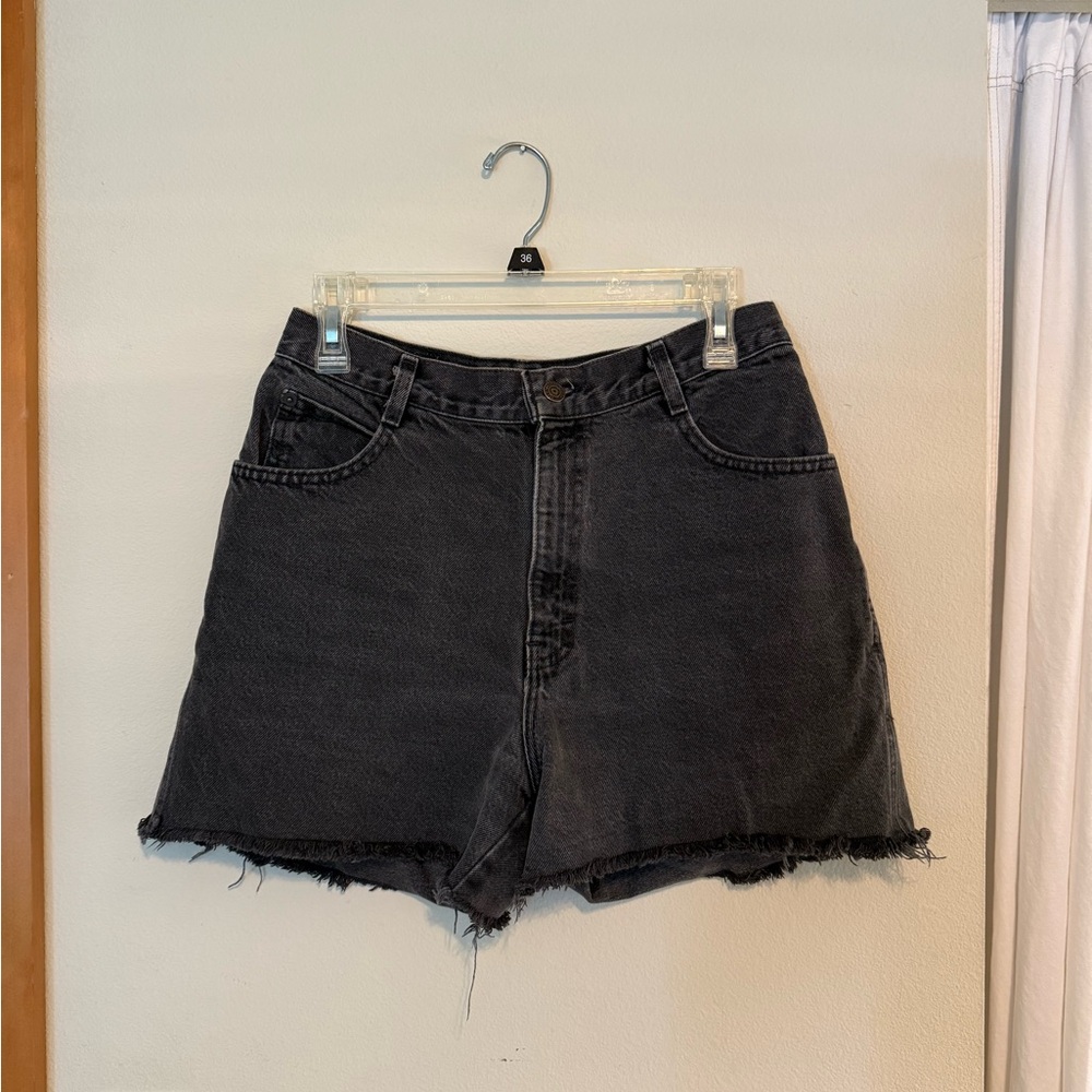 Gray Denim Shorts